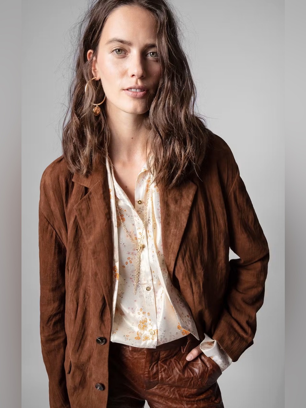 Zadig & Voltaire Suede Jacket | Size Small - Picture 1 of 16